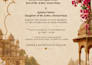 design luxury elegant wedding invitation card